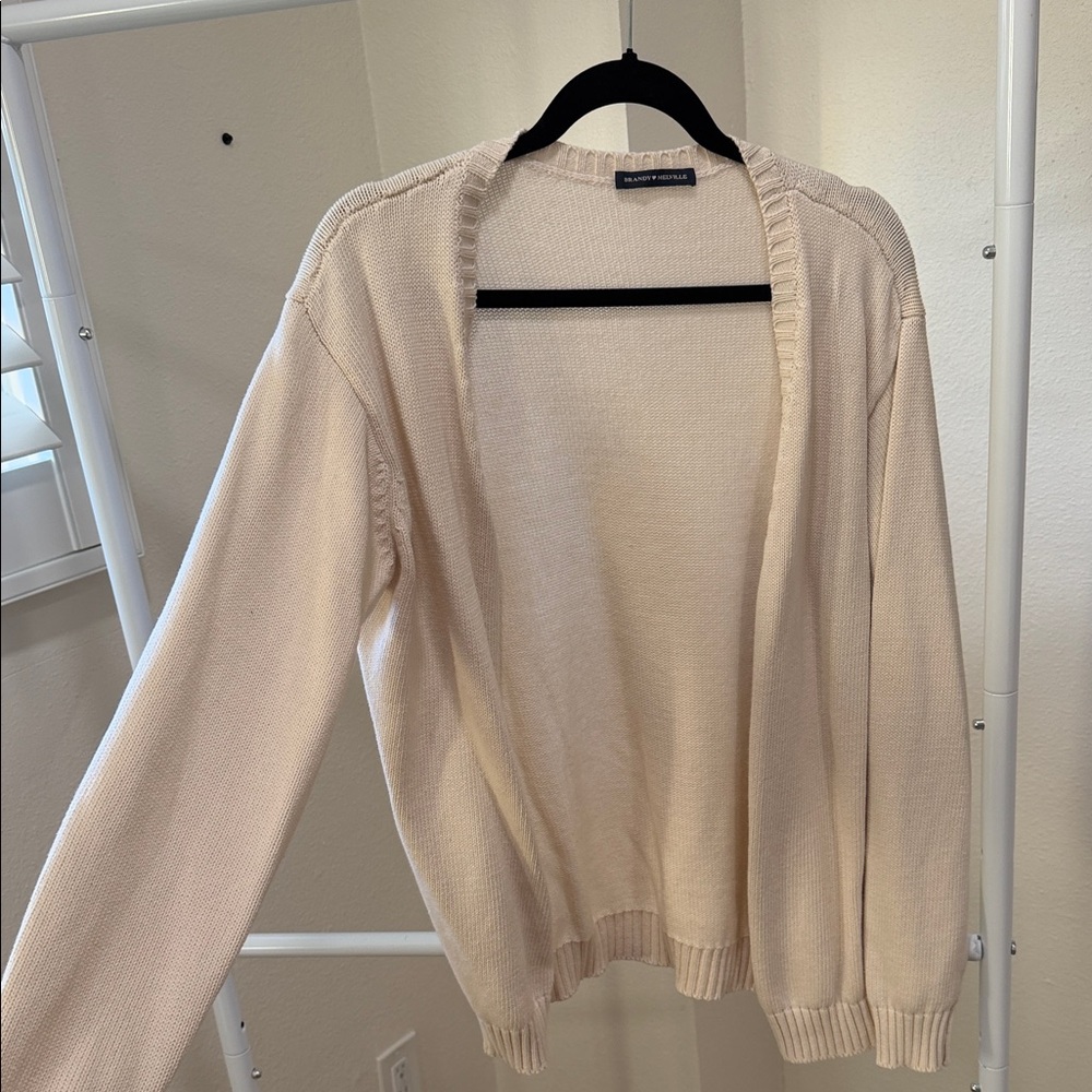 Brandy Melville Cream Cardigan Sweater